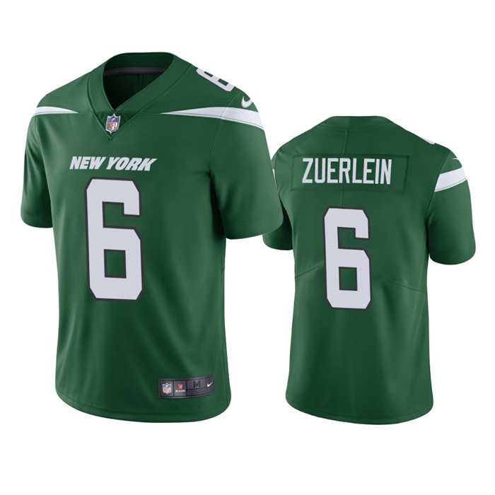 Men & Women & Youth New York Jets #6 Greg Zuerlein Green Vapor Untouchable Limited Stitched Jersey